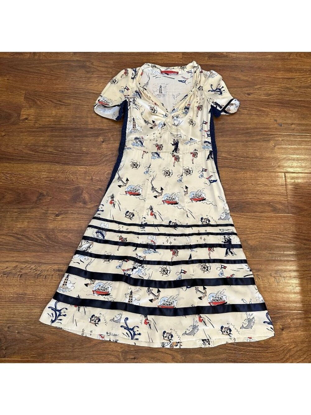 Tommy Hilfiger Collection Gigi Hadid silk nautical dress